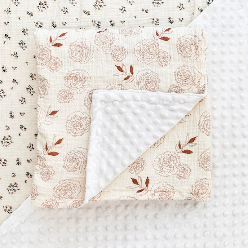 Pure Cotton Newborn Blanket Warm And Comfortable