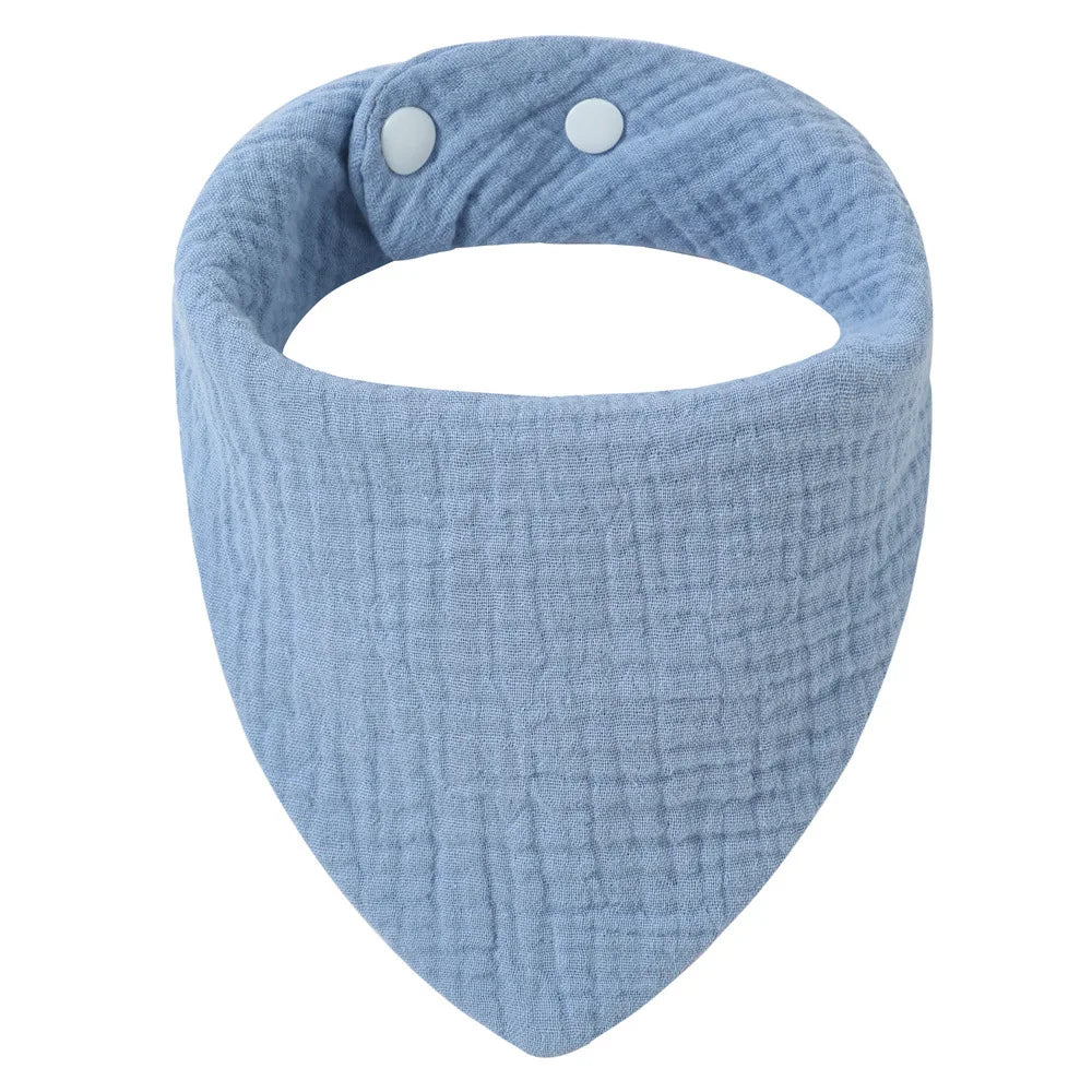 Solid Color Cotton Baby Bandana Bibs