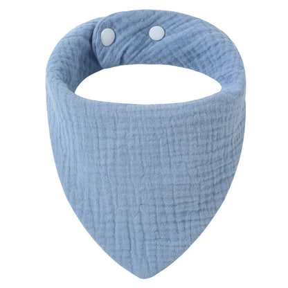 Solid Color Cotton Baby Bandana Bibs