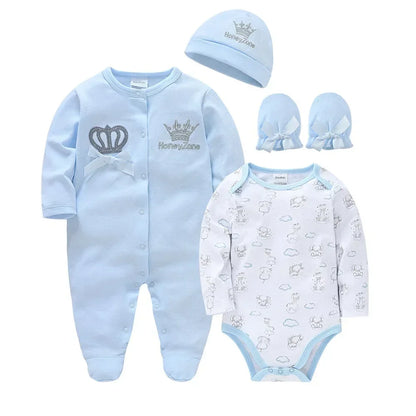 Soft Cotton Baby Bodysuits & Jumpsuits for Winter