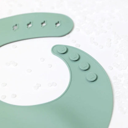 Baby Silicone Bibs, BPA-Free Waterproof Adjustable