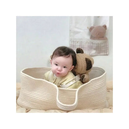 Woven Nursery Cradle Carrying Basket
