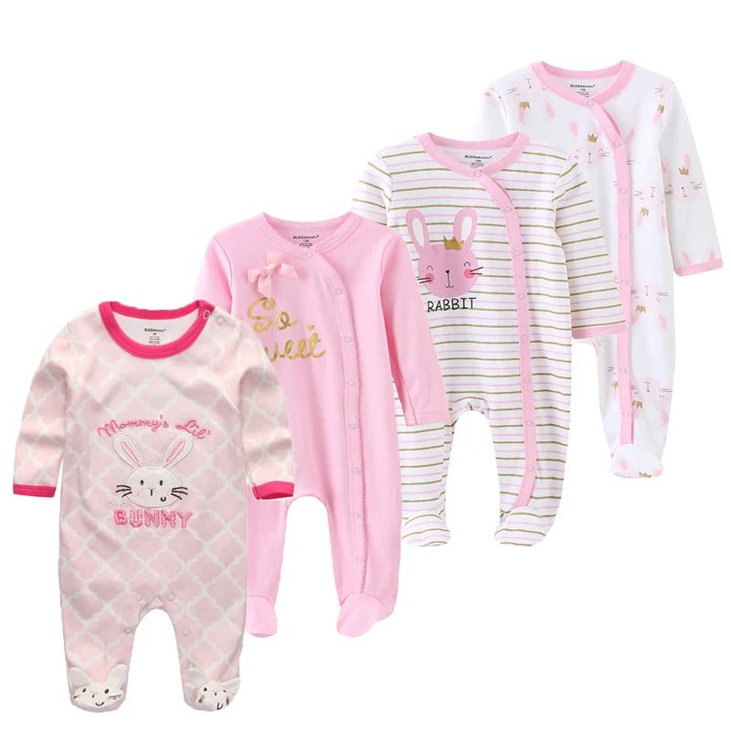 4Piece Long Sleeve Baby Romper