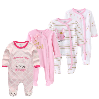 4Piece Long Sleeve Baby Romper
