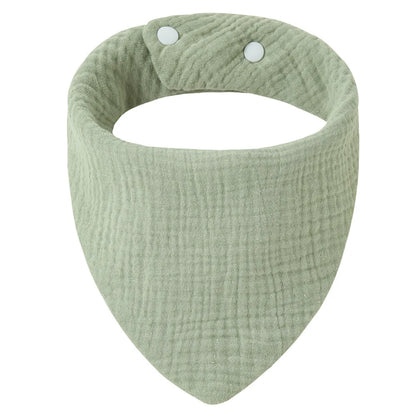 Solid Color Cotton Baby Bandana Bibs