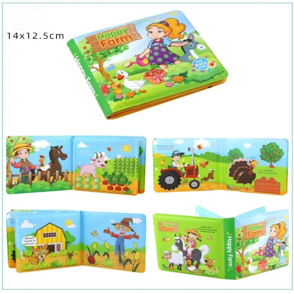 Waterproof Learning Animal & Number Bath Books
