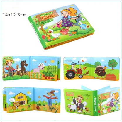Waterproof Learning Animal & Number Bath Books