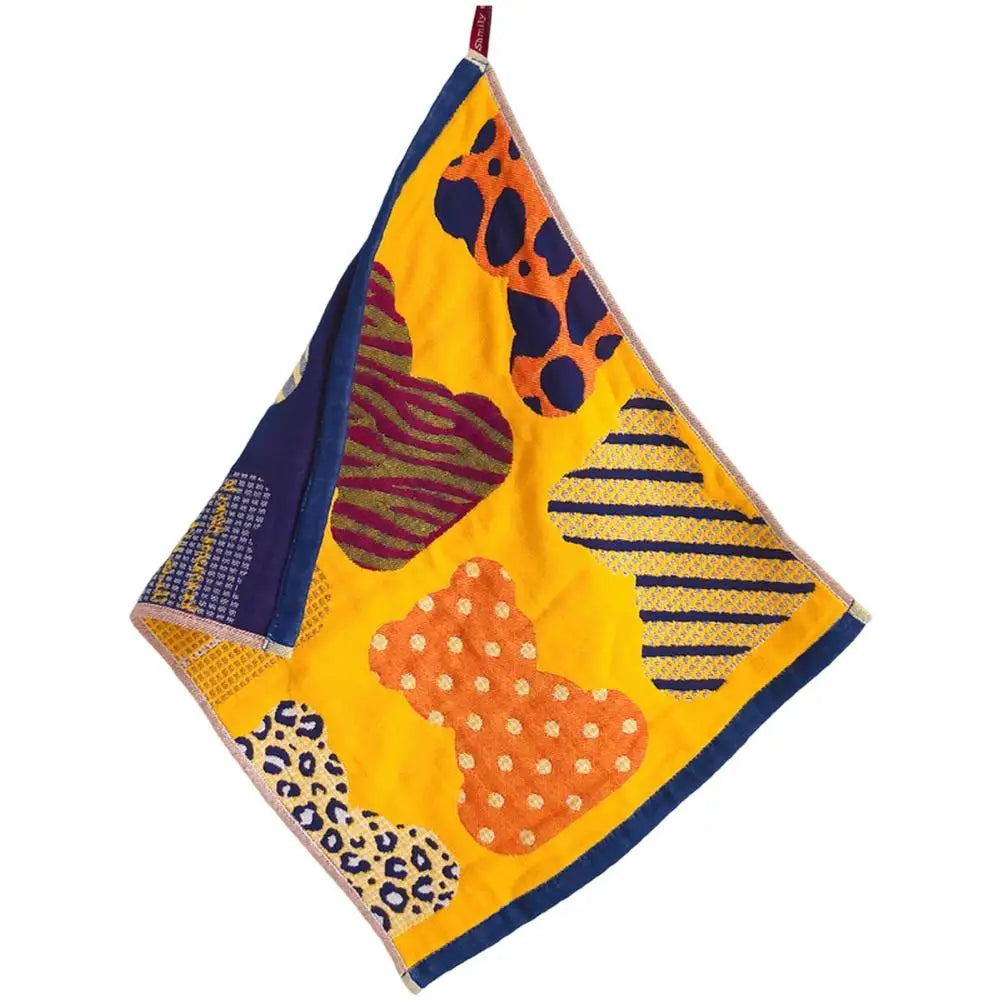 Cartoon Square Gauze Handkerchief for Baby Feeding