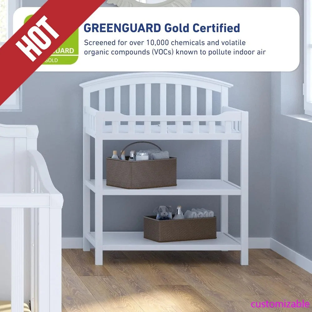 Graco GREENGUARD Gold Changing Table with Water-Resistant Pad
