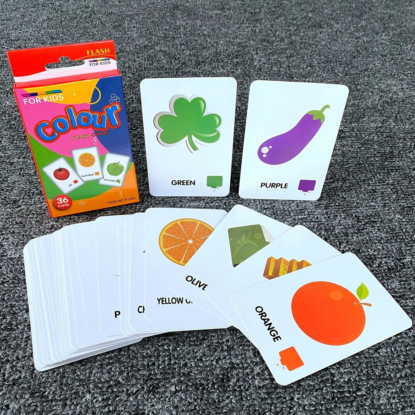 36Pcs Kid’s Cognition Cards