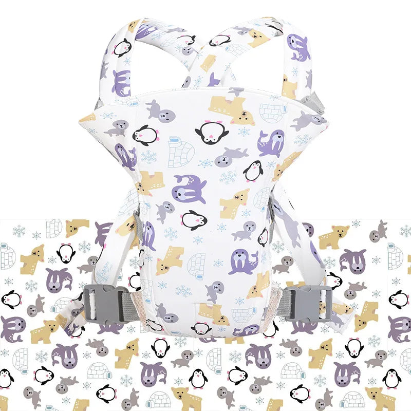 All-in-One Breathable Baby Carrier and Waist Stool