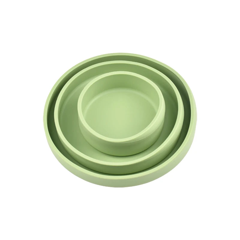 Thermostability Silicone Snack Plate & Dish Set (3PC)