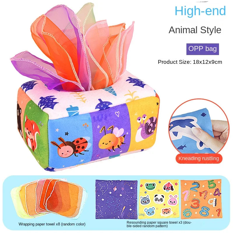 Montessori Magic Tissue Box Sensory Toy