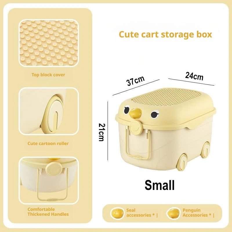 Cute Plastic Kids Toy Storage Organizer Bin