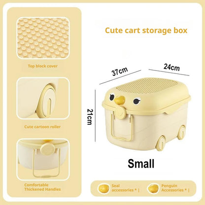 Cute Plastic Kids Toy Storage Organizer Bin