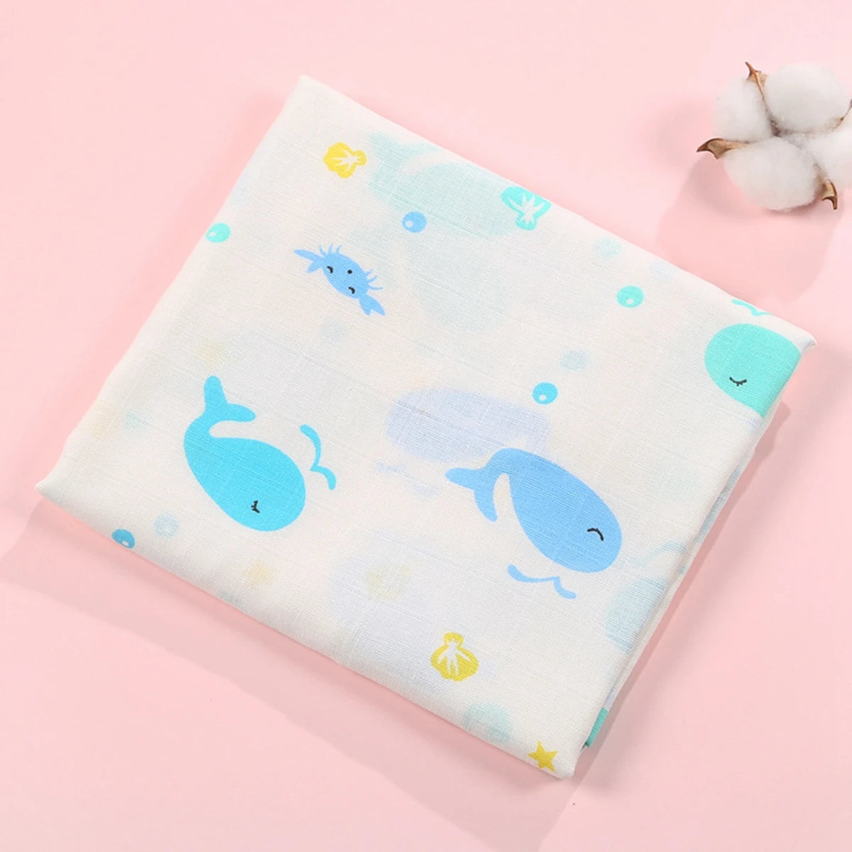 1Pc Muslin 100% Cotton Baby Swaddles Soft Newborn Wrap INS Style Infant Blankets 120*110CM
