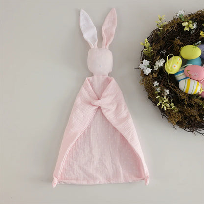 Breathable Muslin Cotton Bunny Soother Toy for Infants