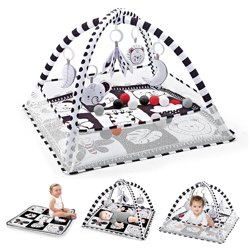 Newborn Baby Activity Gym & Play Mat for Tummy Time (0-36 Months)