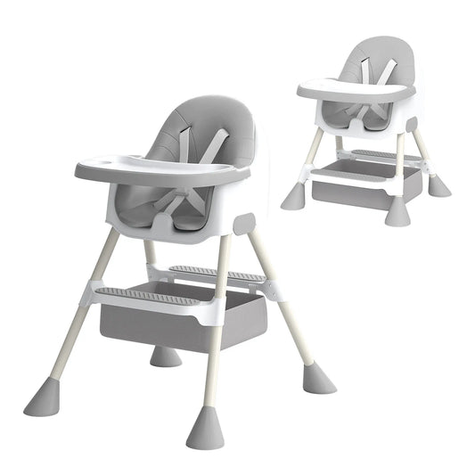 UBRAVOO 2-in-1 Baby High Chair (6 Months+): Detachable Tray & Footrest
