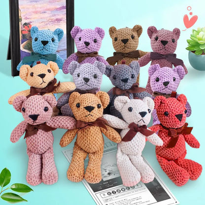 Adorable Bear Keyring & Mini Toy Gift