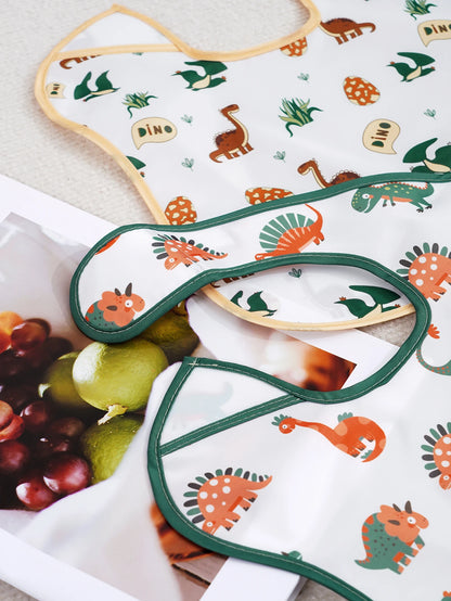 3-Pack SuperBib with Reversible Pocket | Waterproof 6–24M Feeding Set