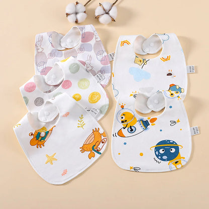 5-Pack Waterproof Baby Bandana Bibs | Ultra-Absorbent Feeding Set