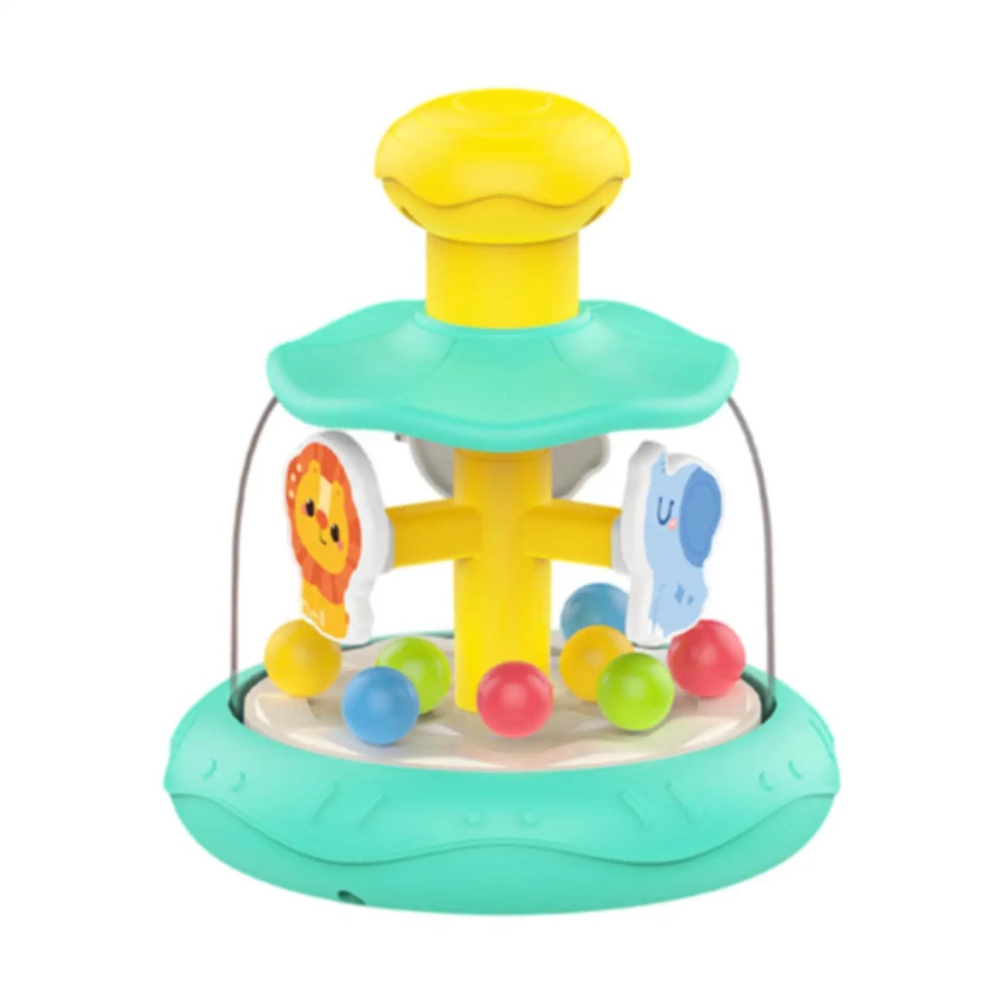 Press-and-Spin Baby Toy: Rotating Motor Skills Learning