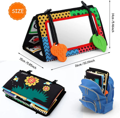 Black & White Tummy Time Sensory Floor Mirror (6-12 Months)