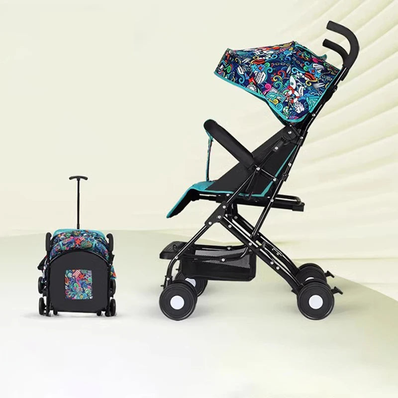 Travel-Ready Folding Umbrella Stroller & Pushchair