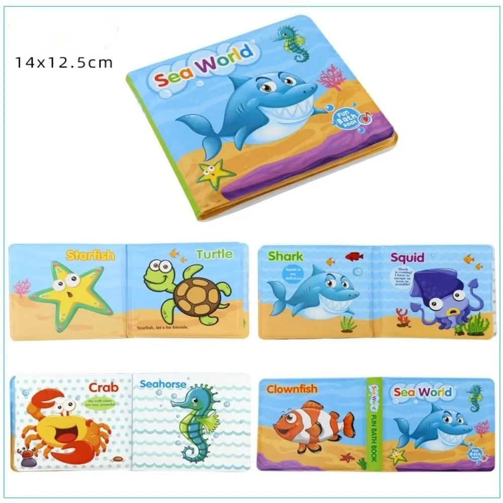 Waterproof Learning Animal & Number Bath Books
