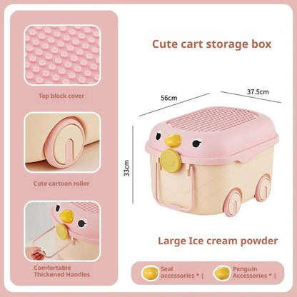 Cute Plastic Kids Toy Storage Organizer Bin