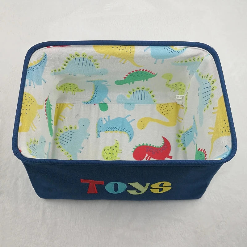 Foldable Canvas Laundry & Toy Storage Basket