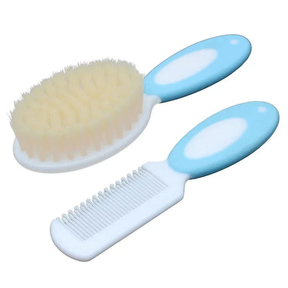 Soft Silicone & Bristle Baby Hair Care Set | Cradle Cap Brush