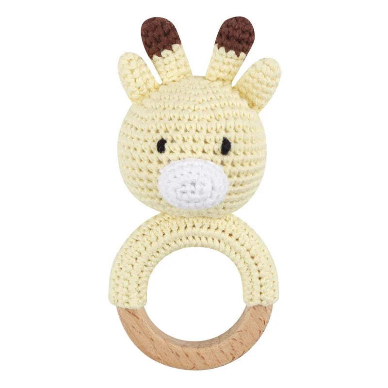 Handmade Amigurumi Cartoon Animal Baby Rattle