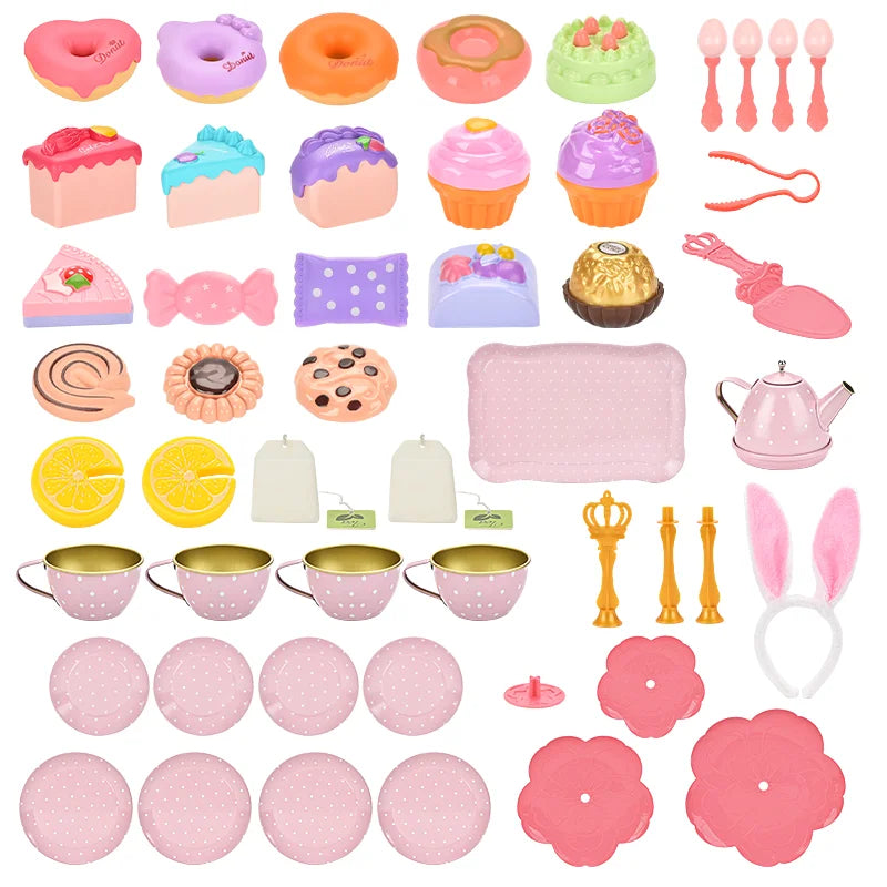 Simulation Afternoon Tea & Dessert Play Set for Kids