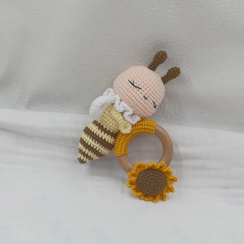 Handmade Amigurumi Cartoon Animal Baby Rattle