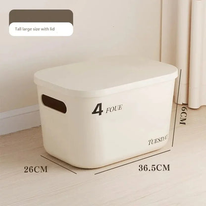 Dustproof Storage Box with Lid for Clothes & Toys