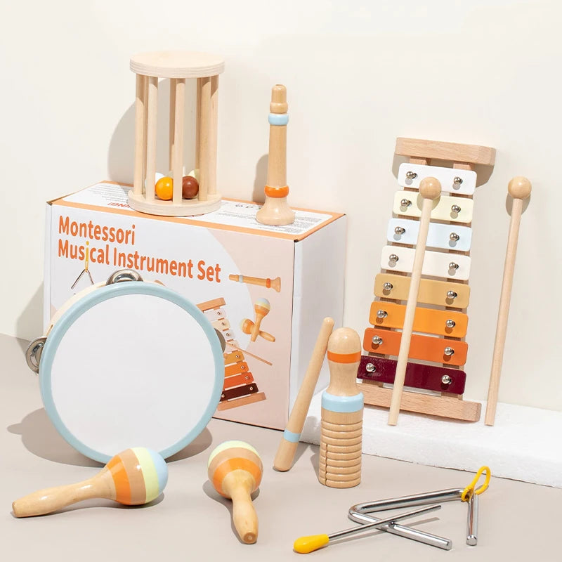 Soothing Wooden Grip & Shake Early Education Toy