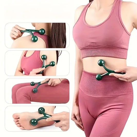 The Triple-Point Muscle Relief Tool (Neck, Shoulders, Feet).