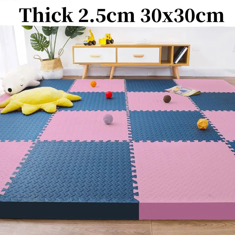 6-Piece Interlocking Puzzle Play Mat for Baby Gym