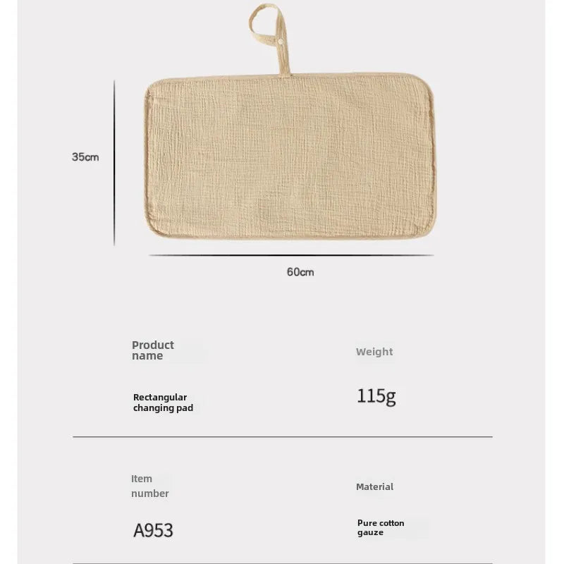 Portable Cotton Newborn Changing Mat & Mattress Protector