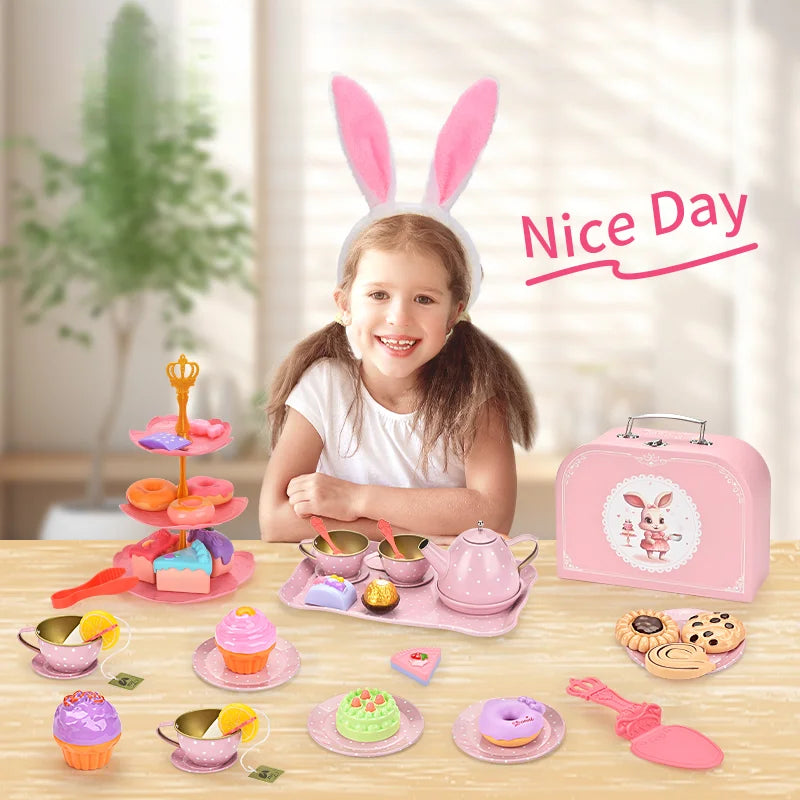 Simulation Afternoon Tea & Dessert Play Set for Kids