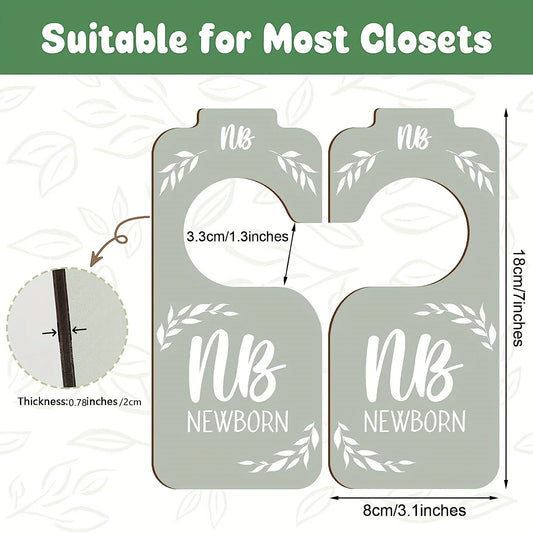 Nursery Decor Wooden Baby Clothes Organizers