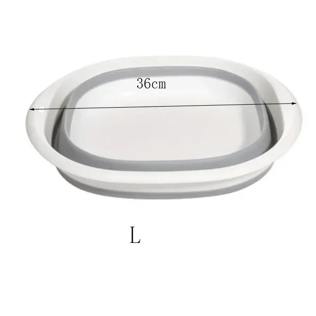 Portable Folding Plastic Multi-Use Wash Basin