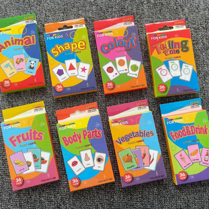 36Pcs Kid’s Cognition Cards