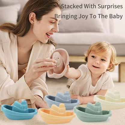Kids' Educational Stacking Boat Water Game (6 Pcs)