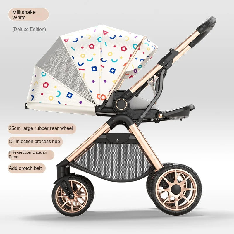 Foldable Two-way Three-speed Adjustable Stroller