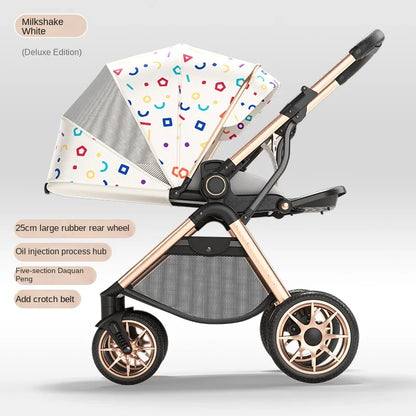 Foldable Two-way Three-speed Adjustable Stroller
