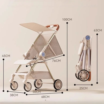 Compact & Foldable Baby Stroller for Quick Trips