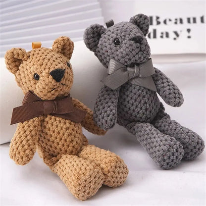 Adorable Bear Keyring & Mini Toy Gift
